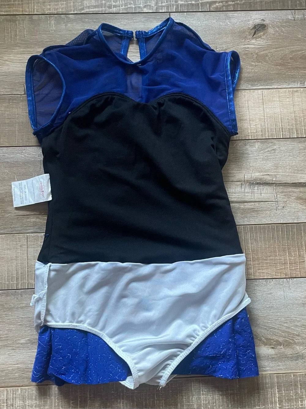 Revolution Dancewear Royal Blue Sequin Dance Costume Lyrical Jazz Girl’s Medium